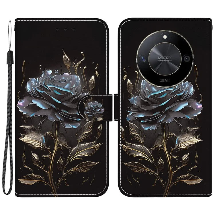 For Honor X9b 5G / Magic6 Lite 5G Wallet Case Leather Cover Pattern Printing