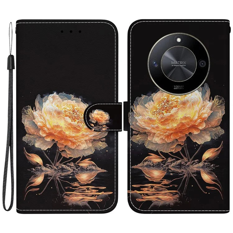 For Honor X9b 5G / Magic6 Lite 5G Wallet Case Leather Cover Pattern Printing