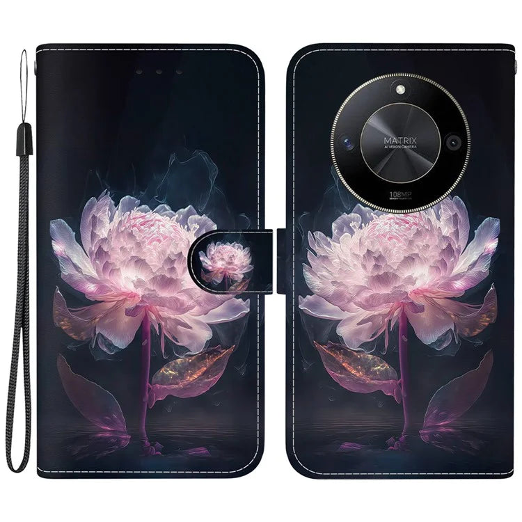 For Honor X9b 5G / Magic6 Lite 5G Wallet Case Leather Cover Pattern Printing