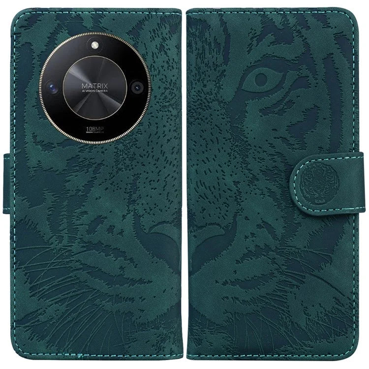For Honor X9b 5G / Magic6 Lite 5G / X50 5G Case Leather Tiger Pattern Phone Protector