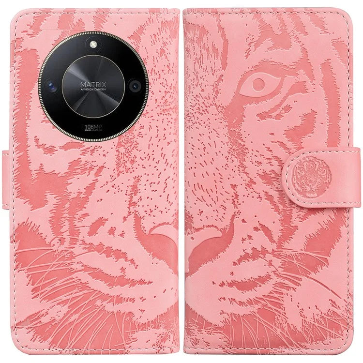 For Honor X9b 5G / Magic6 Lite 5G / X50 5G Case Leather Tiger Pattern Phone Protector