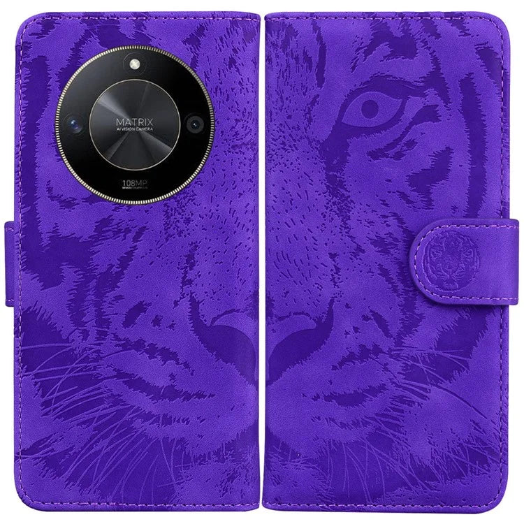 For Honor X9b 5G / Magic6 Lite 5G / X50 5G Case Leather Tiger Pattern Phone Protector
