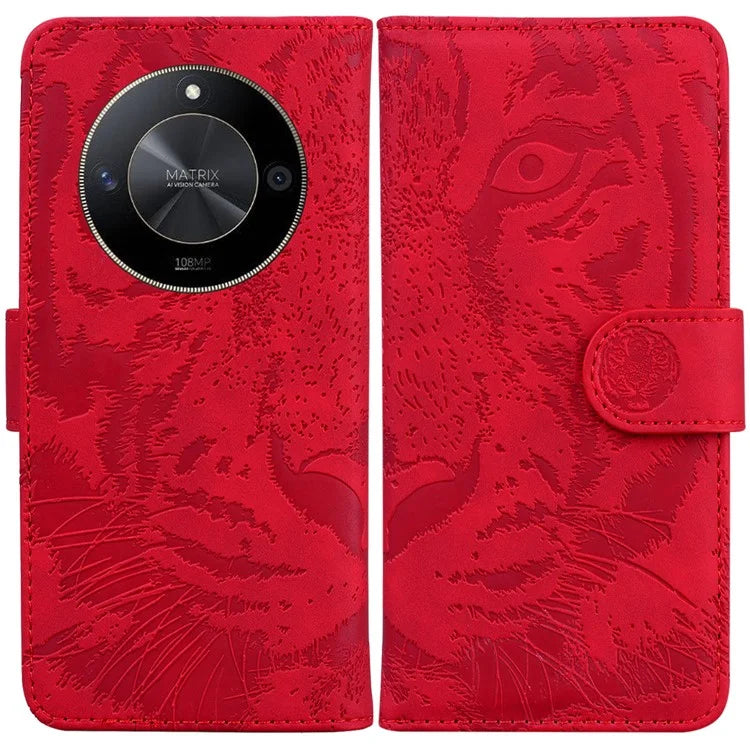 For Honor X9b 5G / Magic6 Lite 5G / X50 5G Case Leather Tiger Pattern Phone Protector
