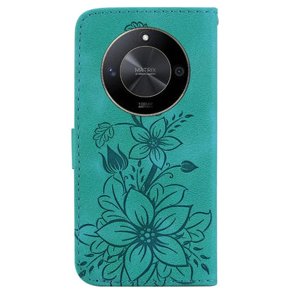 For Honor X9b 5G / Magic6 Lite 5G Case Wallet Leather Cover Imprinted Flower Pattern