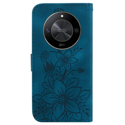 For Honor X9b 5G / Magic6 Lite 5G Case Wallet Leather Cover Imprinted Flower Pattern