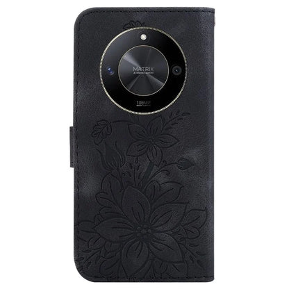 For Honor X9b 5G / Magic6 Lite 5G Case Wallet Leather Cover Imprinted Flower Pattern