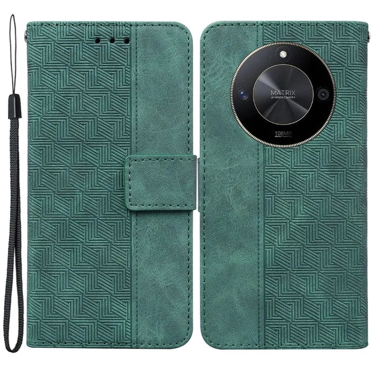 For Honor X9b 5G / Magic6 Lite 5G / X50 5G Case PU Leather Anti-drop Imprinted Flip Phone Cover