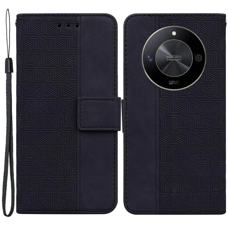 For Honor X9b 5G / Magic6 Lite 5G / X50 5G Case PU Leather Anti-drop Imprinted Flip Phone Cover