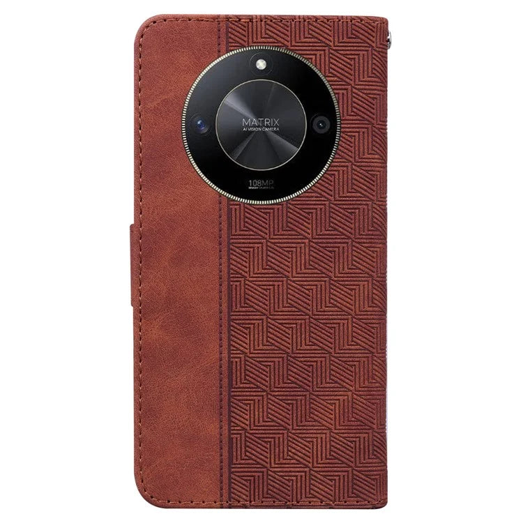 For Honor X9b 5G / Magic6 Lite 5G / X50 5G Case PU Leather Anti-drop Imprinted Flip Phone Cover