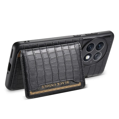 For OnePlus Ace 2 Pro 5G Case Crocodile Texture Phone Cover Card Slots