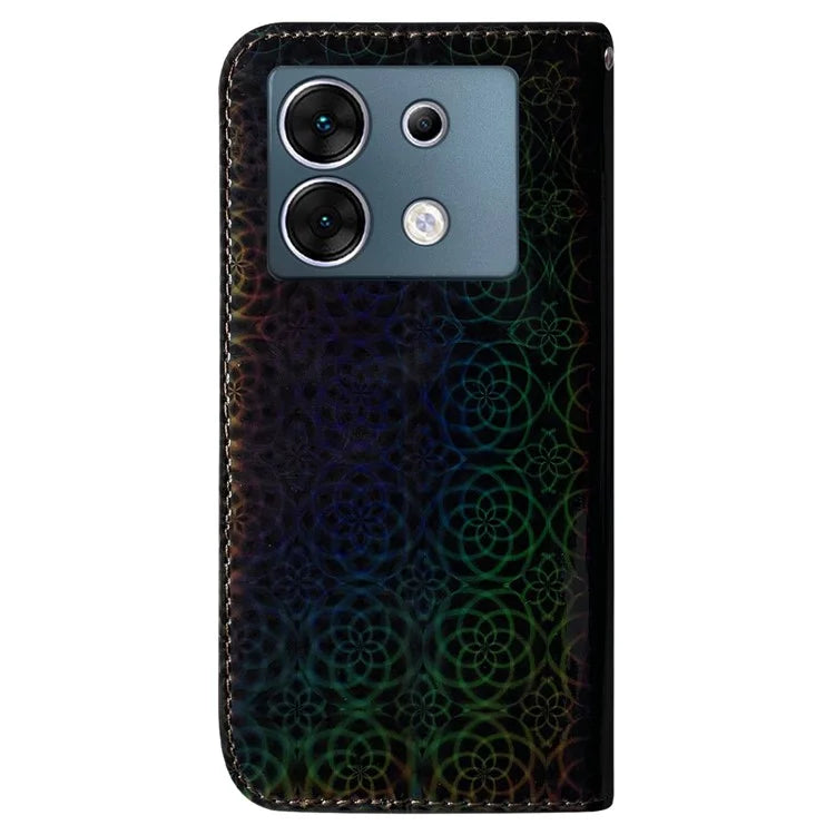 For Transsion Infinix Zero 30 5G Case Dazzling Flower Pattern Card Slots Protective Cover