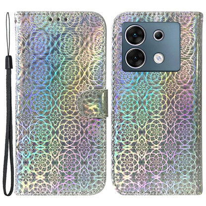 For Transsion Infinix Zero 30 5G Case Dazzling Flower Pattern Card Slots Protective Cover