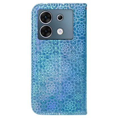 For Transsion Infinix Zero 30 5G Case Dazzling Flower Pattern Card Slots Protective Cover