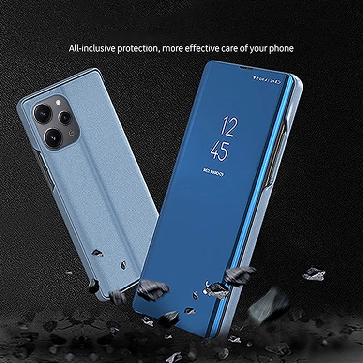 For Xiaomi Redmi 12 4G / Redmi 12 5G (Global) Case Leather Flip Stand Phone Cover with View Window