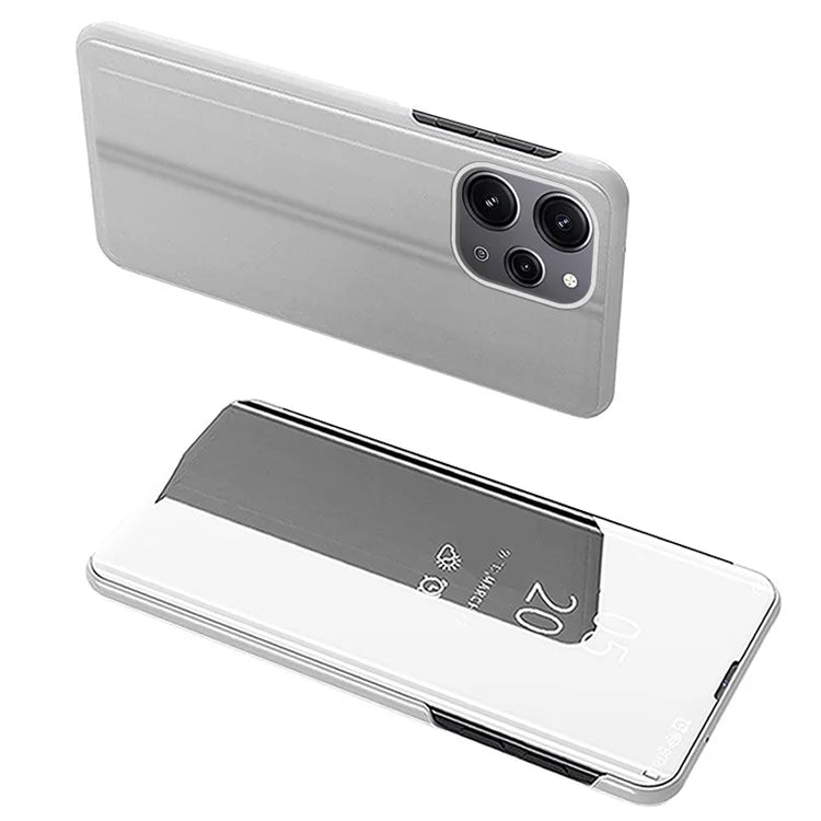 For Xiaomi Redmi 12 4G / Redmi 12 5G (Global) Case Leather Flip Stand Phone Cover with View Window