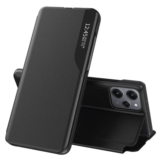 For Xiaomi Redmi 12 4G / Redmi 12 5G (Global) / Redmi 12R 4G Cell Phone Case View Window Foldable Stand Cover