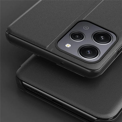 For Xiaomi Redmi 12 4G / Redmi 12 5G (Global) / Redmi 12R 4G Cell Phone Case View Window Foldable Stand Cover
