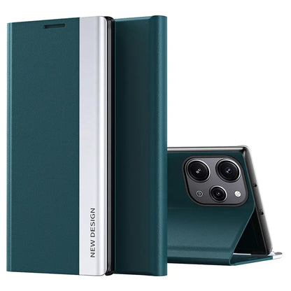 For Xiaomi Redmi 12 4G / Redmi 12 5G (Global) / Redmi 12R 4G / Redmi Note 12R 5G / Poco M6 Pro 5G Leather Case Stand Cover