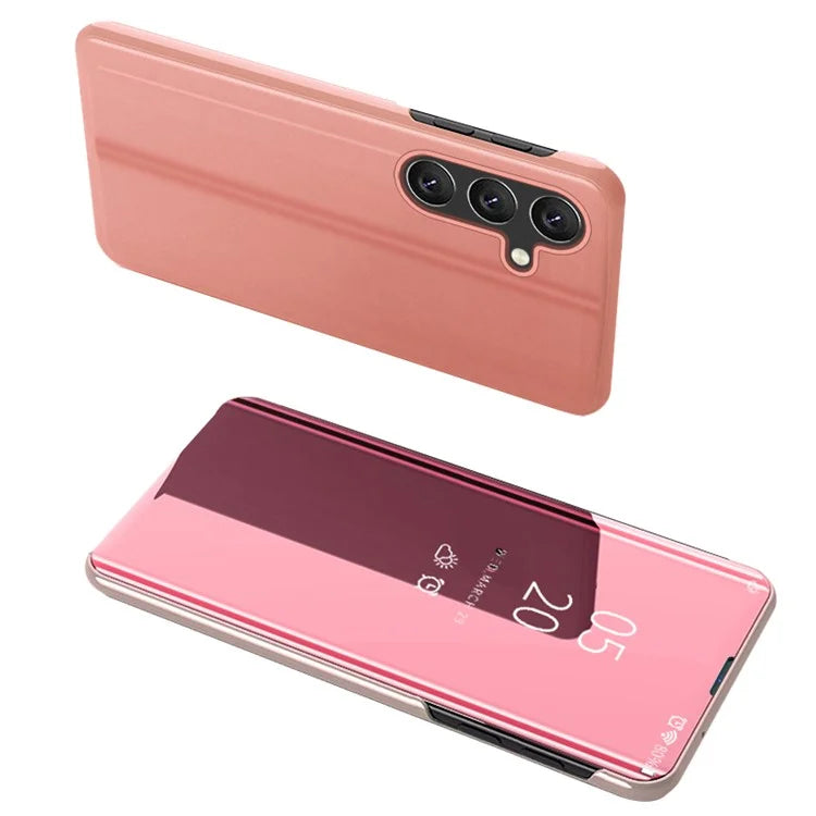 For Samsung Galaxy A25 5G (Global) (161.0 x 76.5 x 8.3mm) Case View Window Shockproof Phone Stand Cover