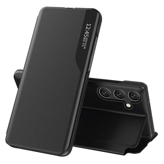 For Samsung Galaxy A25 5G (Global) (161.0 x 76.5 x 8.3mm) Case Anti-scratch Leather+PC Phone Stand Cover
