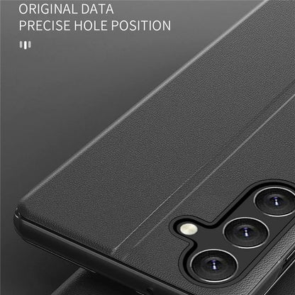 For Samsung Galaxy A25 5G (Global) (161.0 x 76.5 x 8.3mm) Case Anti-scratch Leather+PC Phone Stand Cover