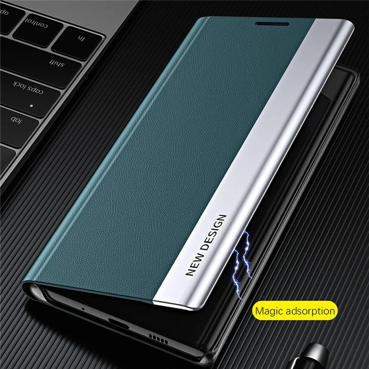 For Samsung Galaxy A25 5G (Global) (161.0 x 76.5 x 8.3mm) Case Drop-proof PC Shell+Leather Stand Phone Cover