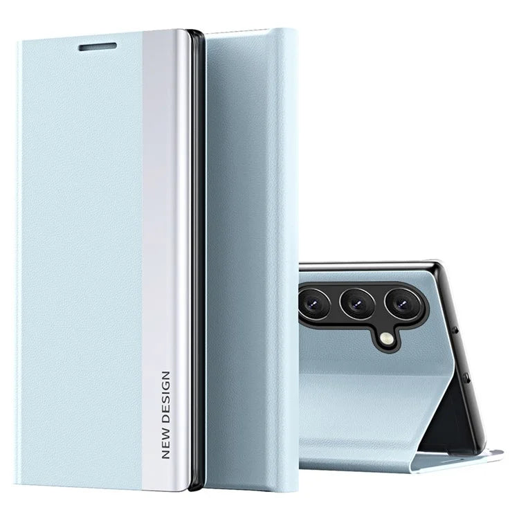 For Samsung Galaxy A25 5G (Global) (161.0 x 76.5 x 8.3mm) Case Drop-proof PC Shell+Leather Stand Phone Cover