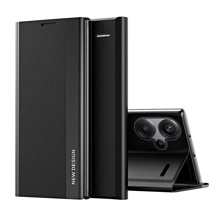 For Xiaomi Redmi Note 13 Pro+ 5G Cell Phone Case Anti-fall PC Shell PU Leather Cover