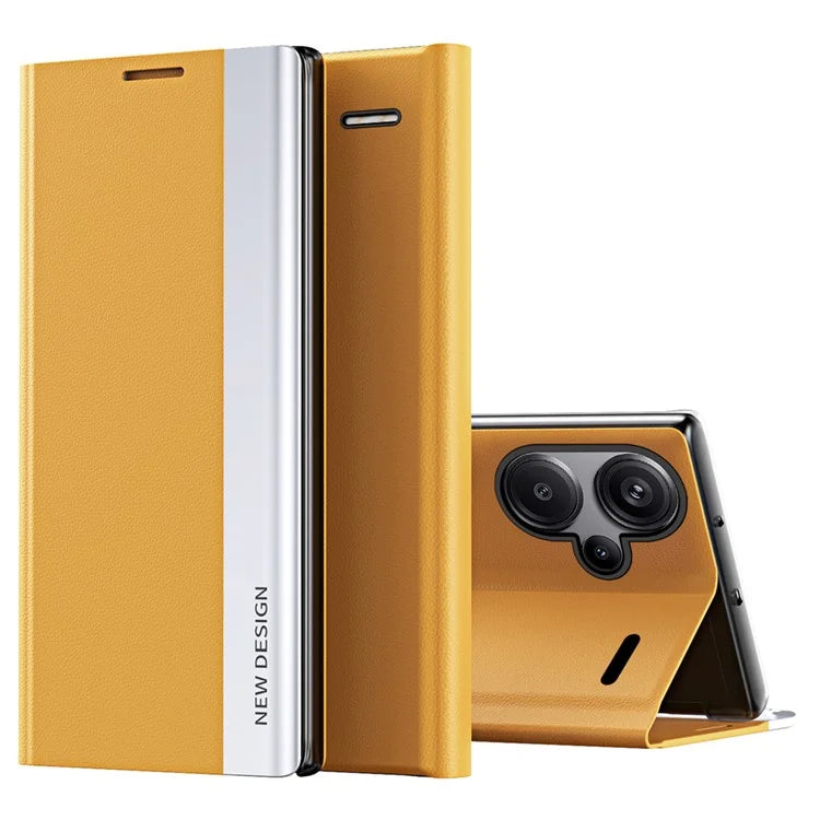 For Xiaomi Redmi Note 13 Pro+ 5G Cell Phone Case Anti-fall PC Shell PU Leather Cover