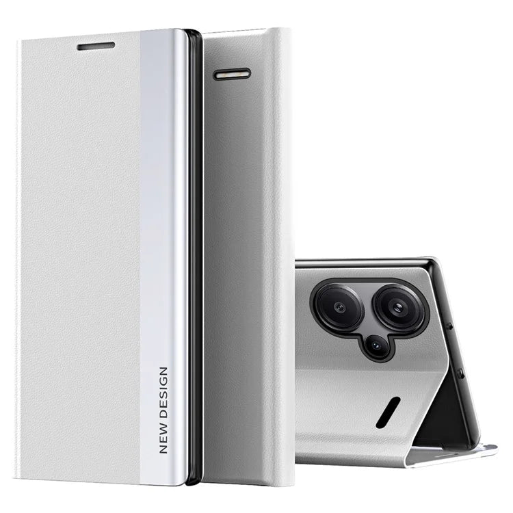 For Xiaomi Redmi Note 13 Pro+ 5G Cell Phone Case Anti-fall PC Shell PU Leather Cover