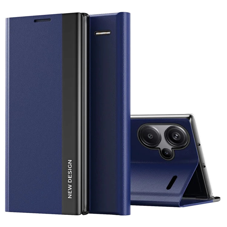 For Xiaomi Redmi Note 13 Pro+ 5G Cell Phone Case Anti-fall PC Shell PU Leather Cover