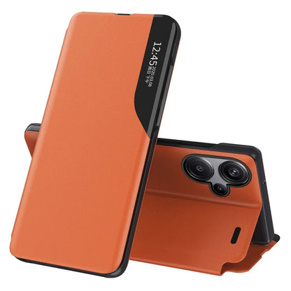 For Xiaomi Redmi Note 13 Pro+ 5G Case View Window Leather Phone Cover with Foldable Stand