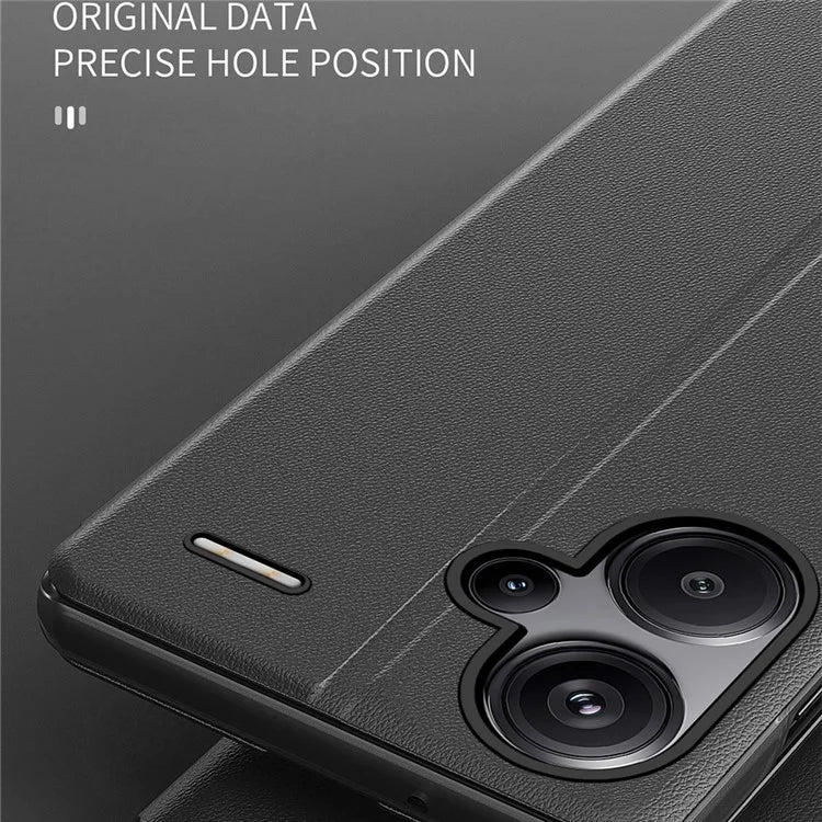 For Xiaomi Redmi Note 13 Pro+ 5G Case View Window Leather Phone Cover with Foldable Stand