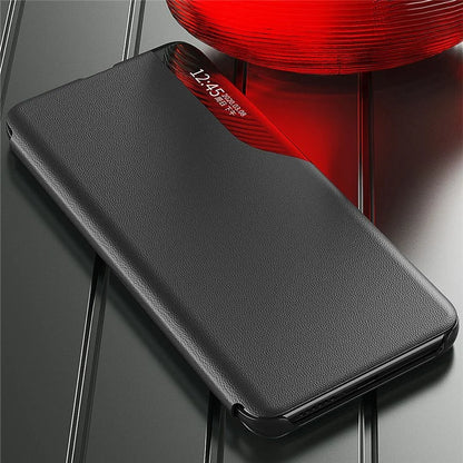 For Xiaomi Redmi Note 13 Pro+ 5G Case View Window Leather Phone Cover with Foldable Stand