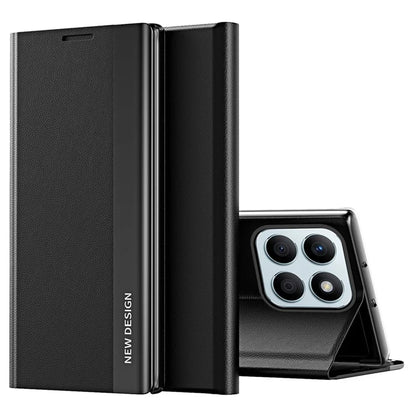 For Honor X8b 4G Case PU Leather Electroplating Flip Stand Protective Cover