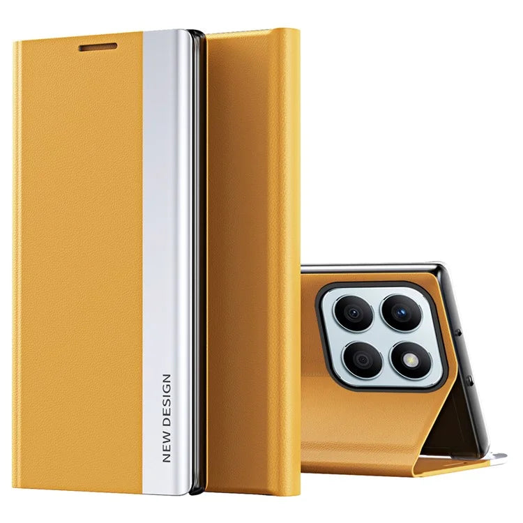 For Honor X8b 4G Case PU Leather Electroplating Flip Stand Protective Cover