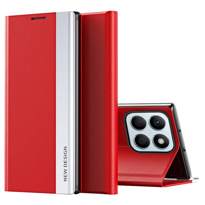 For Honor X8b 4G Case PU Leather Electroplating Flip Stand Protective Cover