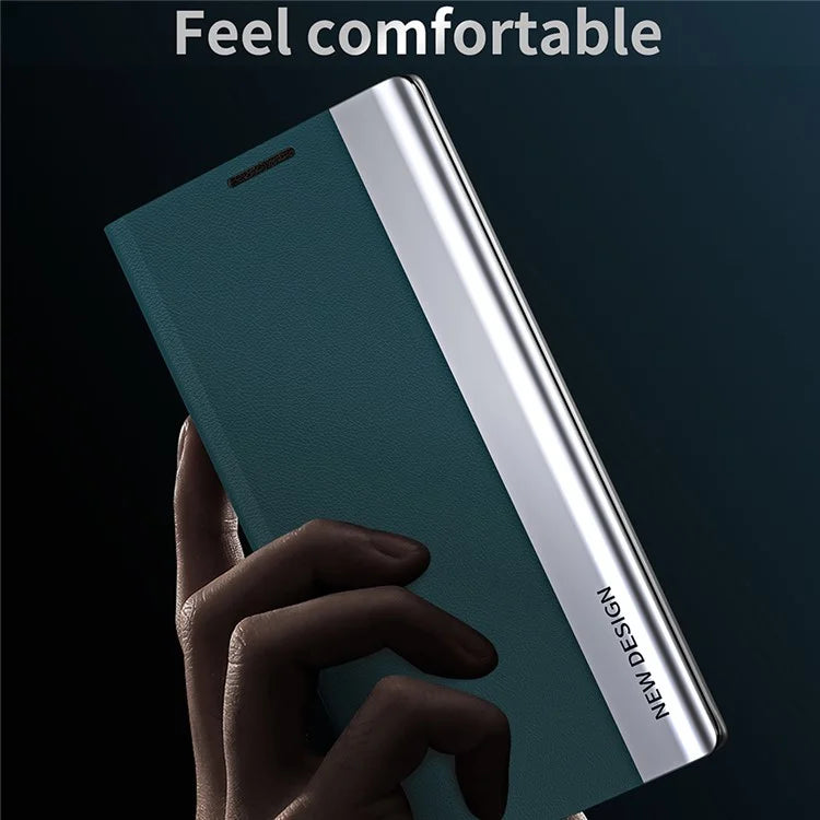 For Honor X8b 4G Case PU Leather Electroplating Flip Stand Protective Cover