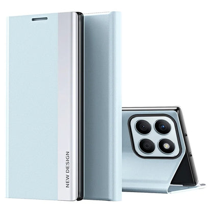 For Honor X8b 4G Case PU Leather Electroplating Flip Stand Protective Cover