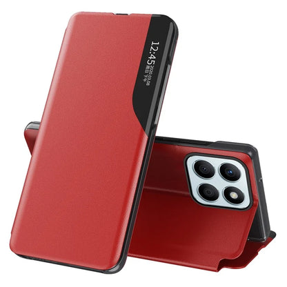 For Honor X8b 4G Case Shockproof Leather+PC View Window Phone Cover