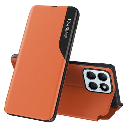 For Honor X8b 4G Case Shockproof Leather+PC View Window Phone Cover