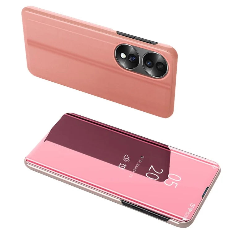 For Honor X7b 4G PU Leather Case Flip Stand View Window Phone Protector