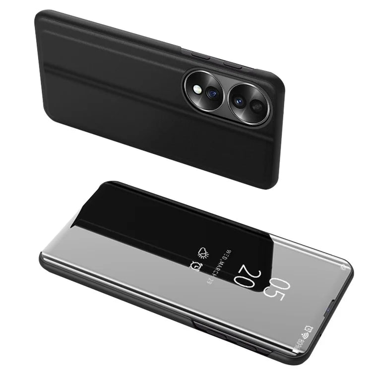 For Honor X7b 4G PU Leather Case Flip Stand View Window Phone Protector