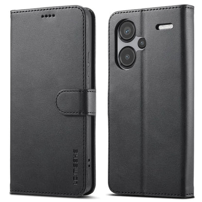 LC.IMEEKE For Xiaomi Redmi Note 13 Pro+ 5G Case Calf Texture Leather Wallet Folio Flip Phone Cover