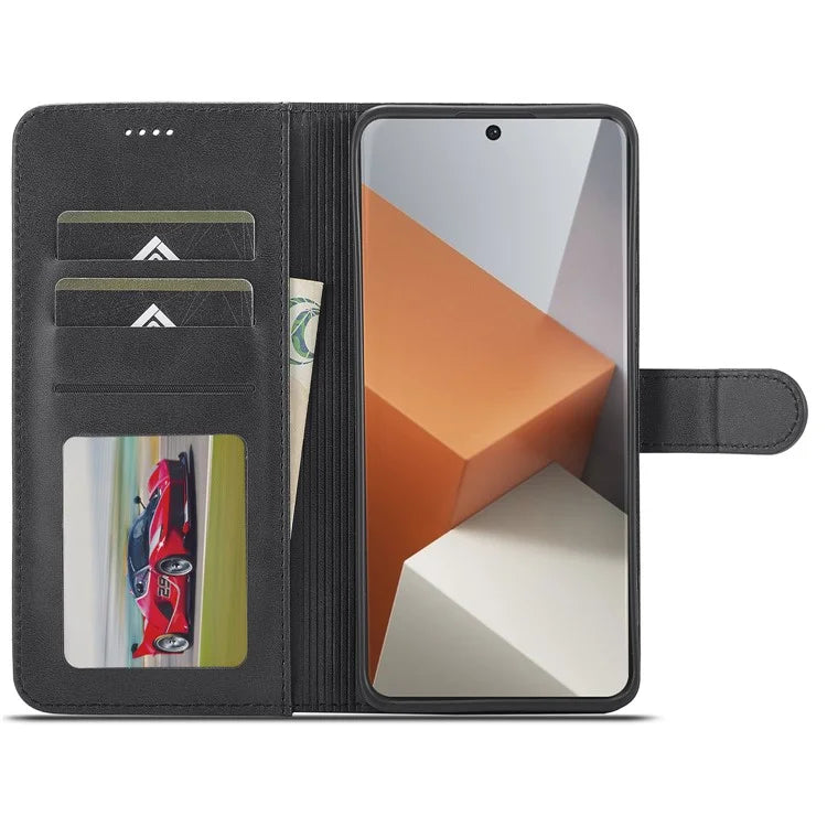 LC.IMEEKE For Xiaomi Redmi Note 13 Pro+ 5G Case Calf Texture Leather Wallet Folio Flip Phone Cover