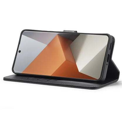 LC.IMEEKE For Xiaomi Redmi Note 13 Pro+ 5G Case Calf Texture Leather Wallet Folio Flip Phone Cover