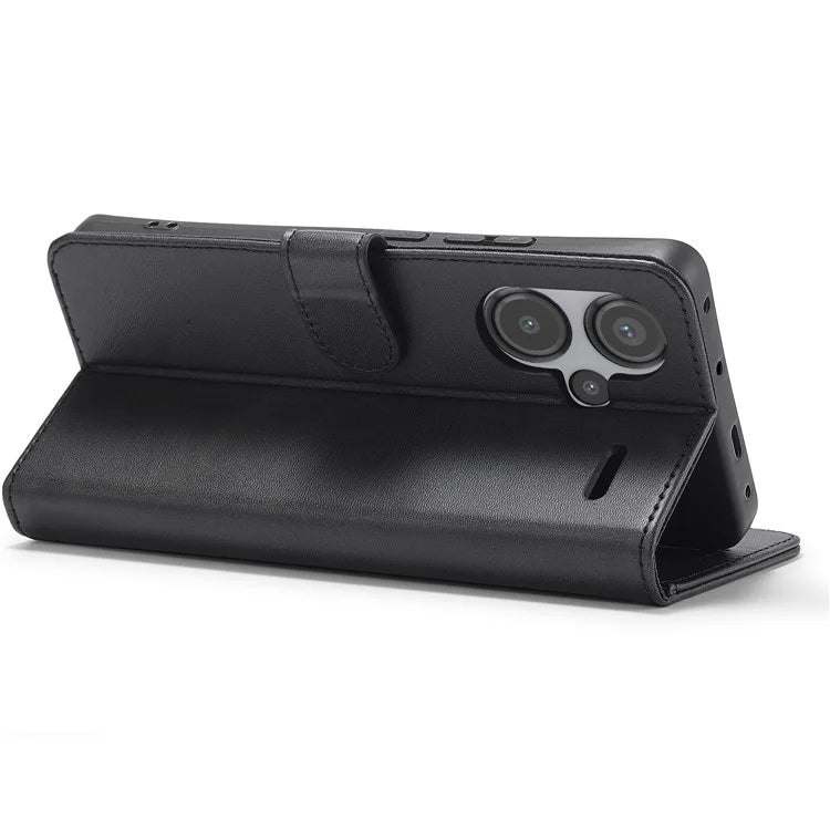 LC.IMEEKE For Xiaomi Redmi Note 13 Pro+ 5G Case Calf Texture Leather Wallet Folio Flip Phone Cover