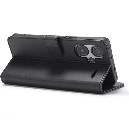 LC.IMEEKE For Xiaomi Redmi Note 13 Pro+ 5G Case Calf Texture Leather Wallet Folio Flip Phone Cover
