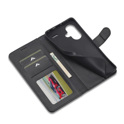 LC.IMEEKE For Xiaomi Redmi Note 13 Pro+ 5G Case Calf Texture Leather Wallet Folio Flip Phone Cover