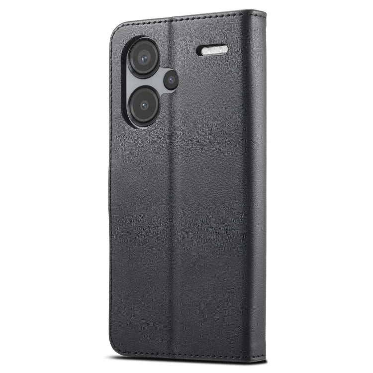 LC.IMEEKE For Xiaomi Redmi Note 13 Pro+ 5G Case Calf Texture Leather Wallet Folio Flip Phone Cover